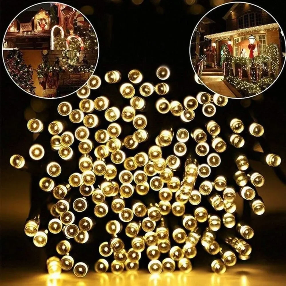 66ft Christmas Decorative Mini Lights, 200 LED Fairy Starry String, Warm White